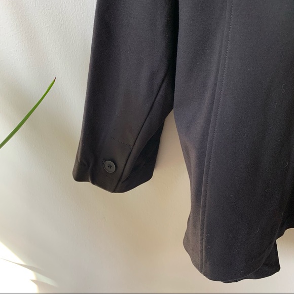 Amanda & Chelsea Black Piped Shoulder Ponte Blazer Jacket | 3X - Picture 3 of 6